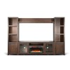Homestead 112-inch Media Wall w/ Crystal Electric Fireplace