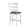 Kona Ladder Back Counter Height Stool (Gray/ White) (Set of 2)