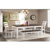 Kona Rectangular Dining Room Set (Gray/ White)