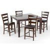 Kona Counter Height Dining Set w/ Ladder Back Chairs