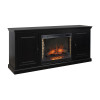 Kensington Black 72-inch Fireplace Console