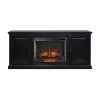 Kensington Black 72-inch Fireplace Console