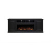 Kensington Black 86-inch Fireplace Console