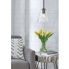 Collbrook Glass Pendant Light (Clear and Black)