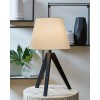 Laifland Black Wood Table Lamp (Set of 2)