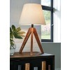 Laifland Brown Wood Table Lamp (Set of 2)