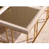 Carmela Shimmer Ivory Occasional Table Set