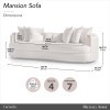 Carmela Almond Mansion Sofa