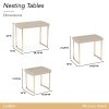 Lisbon Silken Matte Cream Occasional Table Set