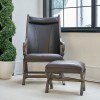 Hunter Chair w/ Ottoman (Wire Brushed Grey)