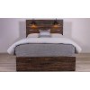 Linwood Dark Oak Panel Bed