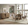Landmark Round Dining Room Set w/ Upholstered Chairs