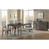 Linnett Dining Room Set w/ Upholstered Chairs and Bench