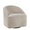 Lulu Swivel Accent Chair (Taupe)