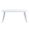 Cargo Coffee Table (White/ Chrome)