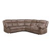 Dollum Reclining Sectional (Chocolate)