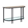 Brantley Glass Shelf Sofa Table