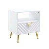 Gaines End Table (White)