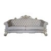 Vendome II Ivory Fabric Sofa (Antique Pearl)