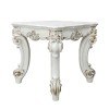 Vendome II Leg End Table (Antique Pearl)