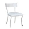 Maiden Curved Back Side Chair (White) (Set of 2)