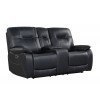 Axel Power Reclining Loveseat w/ Console (Admiral)