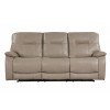 Axel Power Reclining Sofa (Parchment)