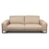 Mia Bella Gianna Leather Standard Sofa (Peach)