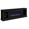 Byron 98 Inch Fireplace Console (Black)