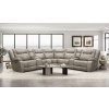 Blake Desert Taupe 7-Piece Modular Reclining Sectional and Entertainment Console