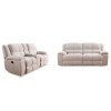 Buster Opal Taupe Reclining Living Room Set