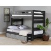 Vista Grey High Top Twin over Full Bunk Bed w/ Ladder