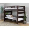 Vista Brown High Top Twin over Twin Bunk Bed w/ Ladder