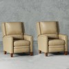 Connor Luxe Latte Power Cordless High Leg Recliner w/ Power Headrest (Set of 2)