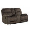 Cooper Reclining Loveseat w/ Console (Shadow Brown)