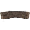 Cooper Shadow Brown 7-Piece Modular Manual Reclining Sectional