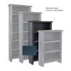 Eastport 60 Inch Bookcase w/ 3 Fixed Shelves (Malta Blue)