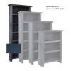 Eastport 84 Inch Bookcase w/ 5 Fixed Shelves (Malta Blue)
