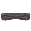 Easton Steamboat Brown 7-Piece Zero Gravity Power Reclining Sectional w/ Power Adjustable Headrests