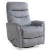 Gemini Capri Silver Swivel Glider Recliner