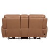 Hancock Apple Cider Zero Gravity Power Reclining Console Loveseat w/ Power Headrest and Power Lumbar