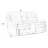 Hensley Marina Dream Power Reclining Loveseat