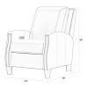 Hunter Chestnut Charm Power Cordless High Leg Recliner w/ Power Headrest (Set of 2)