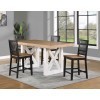 Magnolia Counter Height Dining Room Set (White and Natural)