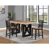 Magnolia Counter Height Dining Room Set (Black and Natural)