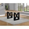 Magnolia Counter Height Dining Table (Black and Natural)