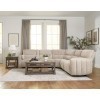 Modesto Buttercream 6-Piece Power Reclining Sectional w/ Power Adjustable Headrests