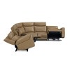 Momentum Cashew 6-Piece Power Reclining Sectional w/ Heat and Massage