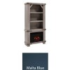 Sawyer 74 Inch Fireplace Display Case (Malta Blue)