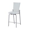 Molly Motion Back Counter Height Stool (White/ Steel)